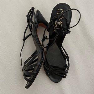 George Allen Black Sandal Heels